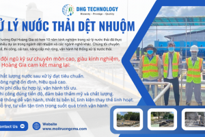 XỬ LÝ NƯỚC THẢI DỆT NHUỘM THEO CÔNG NGHỆ MỚI