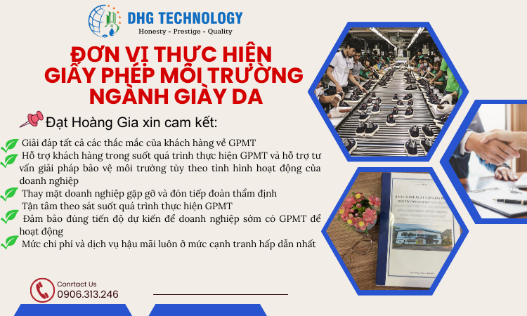 don vi thuc hien giay phep moi truong nganh giay da