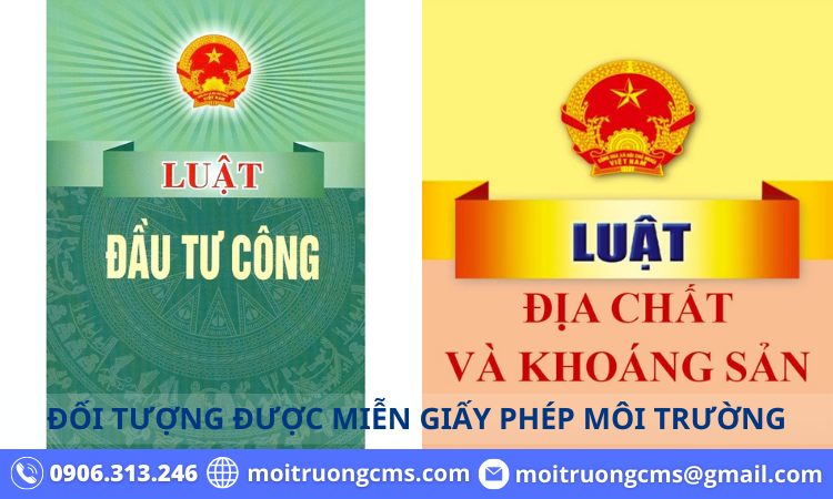 doi tuong duoc mien giay phep moi truong