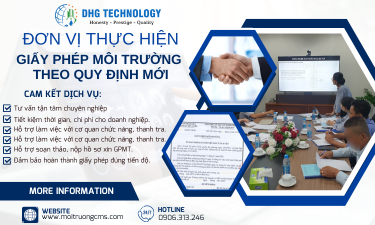 don vi thuc hien giay phep moi truong theo quy dinh moi