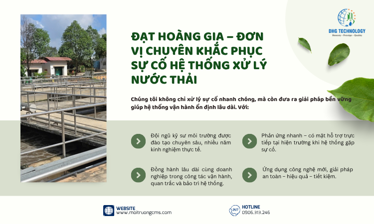 dat hoang gia don vi chuyen khac phuc su co he thong xu ly nuoc thai
